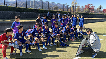 ヴァンフォーレ甲府の取り組みの様子