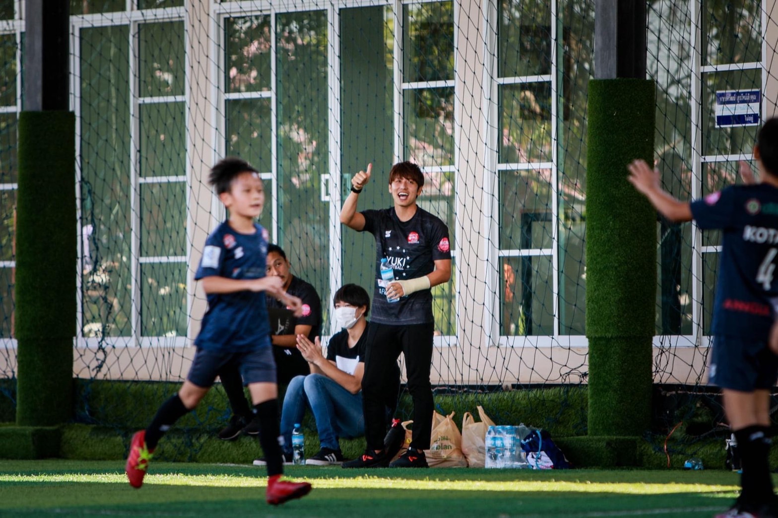 YUKI FOOTBALL ACADEMY の取り組みの様子